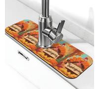 Tappetino per rubinetto in diatomite con scena della Turchia, 38,1 x 14 cm