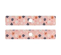 Tappetino per rubinetto in pietra diatomacea per lavello da cucina ad asciugatura rapida, confezione da 2 tappetini di scarico per cucina per bancone del bagno, 76,2 x 13,7 cm, fiori per la festa dei