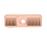Tappetino per rubinetto in silicone, anti-schizzi e anti-perdite, rosa/verde/grigio, raccogli acqua dietro il rubinetto, tappetino drenante 'acqua, funzionalità di montaggio rapido, per lavello da