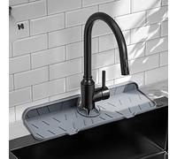 Tappetino per rubinetto in silicone da 38,1 cm, design aggiornato, qualità premium e multifunzionale, ideale per lavelli da cucina e bagno