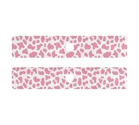 Tappetino per rubinetto inclinato in diatomacea per lavello da cucina ad asciugatura rapida, 2 pezzi, tappetino per rubinetto in pietra per cucina e bagno, 76,2 x 13,7 cm, motivo mucca pesca