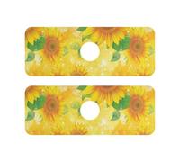 Tappetino per rubinetto inclinato in diatomea per lavello da cucina, protezione per lavello da cucina, set di 2 tappetini per lavello da cucina per bancone del bagno, 37,3 x 13,7 cm, per la festa dei