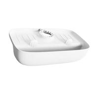 Tappetino per Rubinetto Lavello Multifunzionale con Design I-Splashing e Funzione Antiscivolo - Light e Faucet T e Supporto per Spugna per Bancone della Cucina (WHITE)