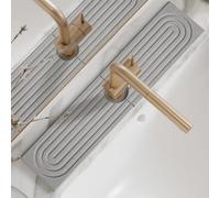 Tappetino per rubinetto, paraspruzzi ad asciugatura rapida, resistente protezione da cucina per prevenire l'accumulo di acqua nel lavandino, vassoio in pietra assorbente per i piani di lavoro del bagn
