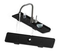 Tappetino per rubinetto per lavello da cucina, in silicone, paraspruzzi | Rubinetto pieghevole per scarico del controsoffitto del controsoffitto dietro il rubinetto, accessori per cucina e bagno