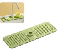 Tappetino per rubinetto per lavello da cucina: paraspruzzi in silicone di alta qualità con capacità di asciugatura rapida; vassoio protettivo per lavello perfetto per lavelli in pietra da bagno e