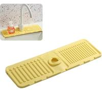 Tappetino per rubinetto per lavello da cucina: paraspruzzi in silicone di alta qualità con capacità di asciugatura rapida; vassoio protettivo per lavello perfetto per lavelli in pietra da bagno e