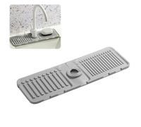 Tappetino per rubinetto per lavello da cucina, paraspruzzi in silicone di alta qualità, con proprietà di asciugatura rapida, vassoio protettivo ideale per lavelli in pietra in cucina e bagno (1