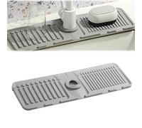 Tappetino per rubinetto per lavello da cucina, Protezioni per lavello Tappetino per rubinetto del lavandino Paraspruzzi per lavello da cucina (grigio,1)