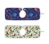 Tappetino per rubinetto per lavello da cucina riutilizzabile e decorato appeso ad asciugatura rapida rubinetto tappetino lavello Splash Guard & Protezioni 59,9 cm