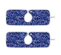 Tappetino per rubinetto per lavello da cucina, riutilizzabile e decorato, in pietra, per prevenire l'accumulo di umidità, 59,9 cm, pittura mirtillo