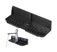 Tappetino per rubinetto per lavello da cucina - Silicone 16,89x5,51x3,54 pollici | Paraspruzzi per lavello, vassoio raccogligocce con maniglia| Organizzazione del bancone del bagno, fattoria, ufficio,