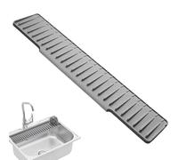 Tappetino per rubinetto per lavello - tappetino di drenaggio pieghevole in silicone 45 x 15 x 2 cm | protezione contro gli schizzi del rubinetto con design ad asciugatura rapida, protezione dall'acqua