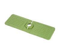 Tappetino per rubinetto, tappetino drenante per rubinetto, paraspruzzi per rubinetto, maniglia in silicone, tappetino raccogli gocce per rubinetto con foro rotondo per per lavello da cucina