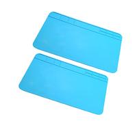 Tappetino per Saldatura in Silicone Blu 2 Pezzi, Griglia