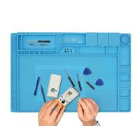 Tappetino per saldatura, magnetico, in silicone, per saldatura domestica, portatile, per riparazioni elettroniche, per orologi, telefono, occhiali, computer portatili, antiscivolo, resistente al