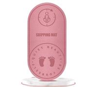 Tappetino Per Saltare La Corda Tappetino for saltare con corda spessa, ginocchiere antiurto acustiche, accessori for yoga, pilates, ginnastica, esercizi, bodybuilding(Pink)