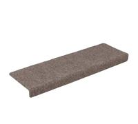 Tappetino per scale autoadesivo, 15 pezzi, 65 x 21 x 4 cm, colore: Beige | Polipropilene resistente, riduzione del rumore, lavabile in lavatrice, uso interno, contro scivolamenti e graffi