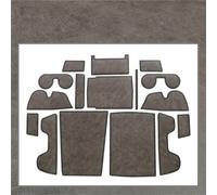 Tappetino Per Scanalatura Della Porta In Microfibra Cuscino Per Fessura Di Stoccaggio Del Cancello Sottobicchiere Adesivo Antipolvere Per BZ4X Inserto portabicchieri(Brown)