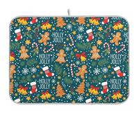 Tappetino per scolapiatti per Natale, San Valentino, 40,6 x 45,7 cm, per cucina, piano di lavoro, decorazione, gadget, resistente al calore