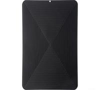 Tappetino per scolapiatti quadrato in silicone, per cucina, con design antiscivolo, resistente al calore, pieghevole, grigio, nero, blu scuro, lago (nero)