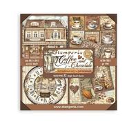 Tappetino per scrapbooking 22 fogli da 30,5 x 30,5 cm (12" x 12"), faccia singola, caffè e cioccolato