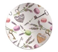 Tappetino per Sedia ø100 cm Impermeabile Antiscivolo Resistente ai Danni Facile da Pulire PVC Vinile Protezione di Pavimenti Rotondo per Ufficio a Casa - Vecchie chiavi retrò