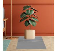 Tappetino per Sedia 130 x 135 cm Materiale Durevole Nel Tempo Tappeto Protettivo Salvapavimento e Facile da Arrotolare per Il Pavimento Della Sedia Senza Arricciatura, Grigio Scuro