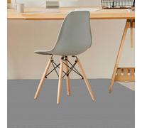 Tappetino per Sedia 145 x 170 cm Resistente Ai Graffi Tappeto per Sedia e Facile da Arrotolare per Il Pavimento Della Senza Arricciatura, Grigio Chiaro