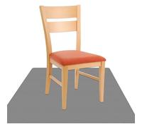 Tappetino per Sedia 55 x 110 cm Antiscivolo e Silenzioso Parquet Sottofondo per Sedia da Scrivania e Facile da Arrotolare per Il Pavimento Della Senza Arricciatura, Grigio Chiaro