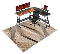 Tappetino per Sedia da Scrivania, Ufficio Protettore del Pavimento, Tappeto Sedia Gaming, Tappeto Salvapavimento Antiscivolo, Tappetino Pavimenti per Parquet e Pavimenti Duri/Piastrelle 150 x 180 cm