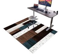 Tappetino per sedia da ufficio, per moquette e pavimenti in legno duro, antiscivolo, resistente, protezione per il pavimento, per casa e ufficio, tappetino ideale per sedia da gioco, 130 x 150 cm