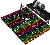 Tappetino per Sedia da Ufficio per Moquette, Tappetino per Sedia da Gaming per Computer, Tappetino Antiscivolo per Sedia per Casa E Ufficio, Tappetino per Sedia da Scriva, Color-1, 120 x 150 cm