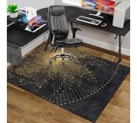 Tappetino per sedia da ufficio per pavimenti con moquette e legno duro - grande protezione per pavimenti non slip, tappetino da gioco rettangolare - 160 x 180 cm Desk e ufficio Ufficio FANDIAO
