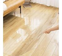Tappetino per sedia in PVC trasparente per pavimenti duri, spessore 2 mm, protezione da scrivania per legno e piastrelle, 70 x 170 cm, rivestimento resistente per casa, ufficio