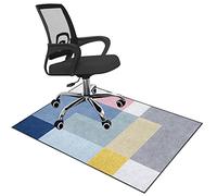 Tappetino per sedie per pavimenti in legno duro, Tappetino for sedia da gioco da ufficio for moquette, pavimento in legno, diverse dimensioni, multicolore(E,120 x 140 cm)