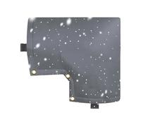 Tappetino per sedile del WC, lavabile, riutilizzabile, 38 x 35,6 cm, con separazione a 2 lembi, in peluche con morbida imbottitura, materiale di alta qualità con design antiscivolo, accessorio per il