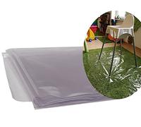 Tappetino per seggiolone, facile da pulire, multiuso, per arte, artigianato, animali domestici, laboratori (grande, trasparente)