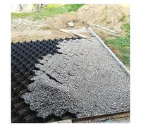 Tappetino per stabilizzazione della ghiaia resistente per camper, griglia a rete alta 5,1 cm, copertura del terreno permeabile per vialetti da giardino e controllo del fango, soluzione per esterni