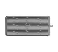 Tappetino per stazioni di caffè, protezione antiscivolo in silicone, 47 x 20 cm, tappetino scolapiatti in silicone, per bar, ristorante, sala pausa, posto di lavoro, sala da pranzo