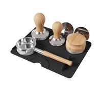 Tappetino per tamponamento per caffè in silicone - Strumento per barre per alimenti | Tamper con design a bordo angolare | Tappetino resistente al calore non scivoloso per portafilter e S