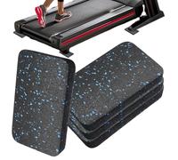 Tappetino per tapis roulant su pavimenti in legno, 4 pezzi, base antiscivolo per tapis roulant in legno, accessori da palestra per casa, cuscinetti in gomma per interni esterni, yoga casa