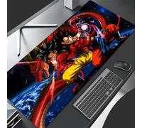 Tappetino per tastiera Computer Goku Tappetino per mouse esteso PC da ufficio Tappetino per protezione desktop Anime giapponese Tappetino per mouse da gioco Dragon Ball per laptop