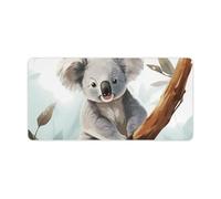 Tappetino per tastiera con koala e farfalla, grande tappetino per mouse da gioco, antiscivolo, per scrivania, lavoro, casa, 30 x 60 cm