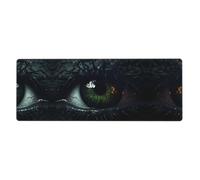 Tappetino per tastiera e mouse extra large Eyes in The Dark (30,5 x 80 cm), adatto per computer, console di gioco, ecc., Adatto sia per ufficio che per studio, migliorando l'efficienza e il comfort!