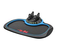 Tappetino per Telefono Antiscivolo, KIMISS 8 * 19 * 24 Cm Cruscotto per Auto Cuscinetto in Gomma Antiscivolo Supporto per Telefono Girevole a 360 Gradi per Telefoni Occhiali (Tappetino antiscivolo