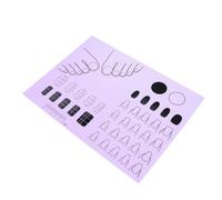 Tappetino per unghie in silicone, Tappetino per unghie, Tappetino protettore per manicure per la pratica delle unghie, Pratica per colorare lo smalto, strumenti professionali per manicure per unghie