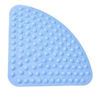 Tappetino per vasca angolare antiscivolo, tappetino antiscivolo per vasca, 54x54cm, blu