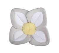 Tappetino per vasca da bagno per bambini, esperienza di bagno per genitori e bambini, più salute ambientale, tappetino per il bagnetto del bambino con fiori in rete, lato grigio, 80 cm