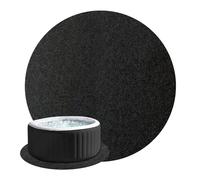 Tappetino per vasca idromassaggio portatile rotondo antiscivolo tappeti | Cuscinetti gonfiabili per vasca idromassaggio da 3,7 m, per interni ed esterni, giardino, cortile, patio, prato, piscina